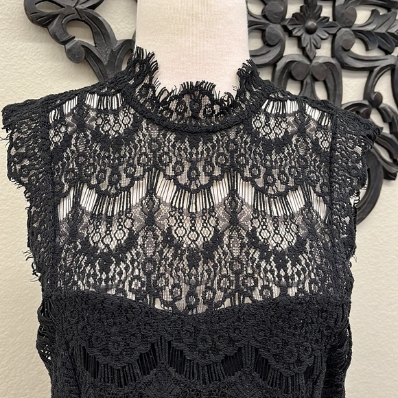 Free People Daydream Lace Open Back Mini Dress - Picture 7 of 15